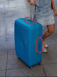 現貨 DIY Fix your American Tourister blue suitcase with original factory brand handle to repair broken