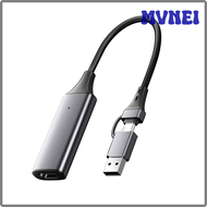 MVNEI Nku 1080P Video Capture Card for Computer PC Gaming Live Streaming Meeting HDMI-compatible To USB A/Type-C 2in1Broadcast Recoder BVIEV