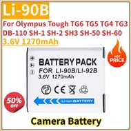 Li-92B Li-90B Camera Battery 3.6V 1270mAh for Olympus Tough TG6 TG5 TG4 TG3 DB-110 SH-1 SH-2 SH3 SH-