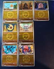 [日版][PTCG]POKEMON CARD GAME 寶可夢卡牌[M2a][鏡面閃版][利歐路][瑪沙那][恰雷姆][月石][太陽岩][大炭車][火箭隊的地鼠](一套7張)