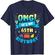 65 Year Old Shirt Omg It'S My 65Th Birthday T-Shirt