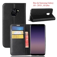 Samsung Galaxy A8, A8 plus holster with O + high-end Sewing flip cover