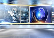 News Broadcast Backdrop 7x5ft Tv Show Newscaster Studio Photography Breaking Media Monitor Equipment