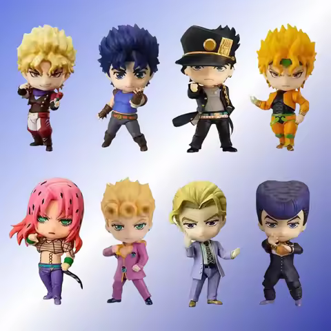 Jojo'S Bizarre Adventure Nendoroid Q Version Figures Jotaro Kujo Josuke Giorno Dio Jonathan Anime Co