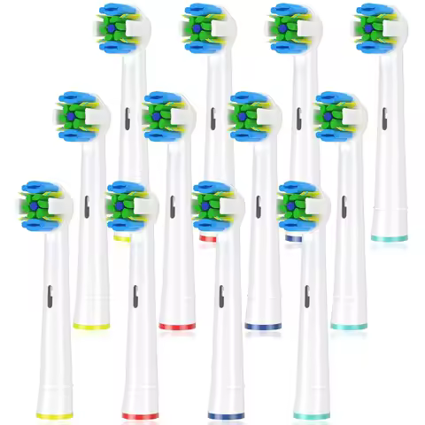 12Pack Replacement Brush Heads Compatible with Braun Oral b Electric Toothbrush - Floss Toothbrush H