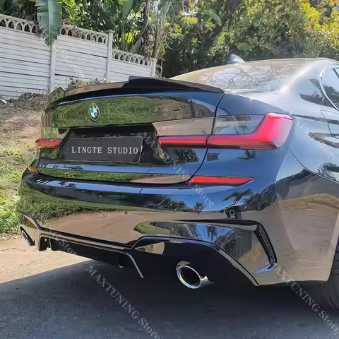 M3 M4 Style Rear Trunk Spoiler Wing Tuning For BMW 3 Series G20 320i 325i 330i M340i M340d 2019-2024