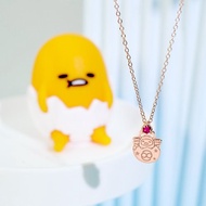 【客製化禮物】Gudetama星座系列-蛋黃哥巨蟹座誕生石純銀項鍊