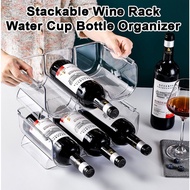 HOMB Stackable Wine Rack Water Flask Bottle Organizer Thermos Holder