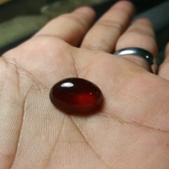 Batu Akik Asli Natural Red Garnet Top Giwang Original Red Garnet