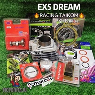 Combo EX5 DREAM WAVE100 [TAIKOM] Racing Block 53MM 56MM FULL SET, Camshaft, Clutch Disk, Cdi, Spring