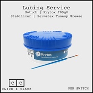 Lubing Service for Mechanical Keyboard Switch / Stabilizer (Krytox 205g0 | Permatex Tuneup Grease) S
