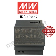 Mean Well HDR-100-12 12V 85.2W 7.1A / HDR-100-24 24V 92W 3.83A Din Rail Type Meanwell Power Supply