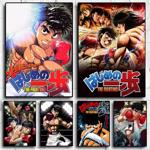 Hajime no Ippo Japan Cartoon Anime Pictures Comic Art Home Wall Decor For Room Living Canvas Paintin