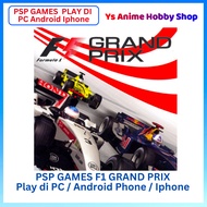【PSP GAMES Main DI PC Iphone Android phone 】PSP Game F1 GRAND PRIX Car Racing Honda Toyota F1 RACING