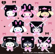黑色動物 黑熊 夾份 拼團 Sanrio hello kitty my melody pompompurin cinamoroll kuromi pochacco xo 布甸狗 玉桂狗 pc狗 黑貓 