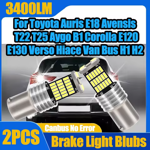 2X Turn Signal Lamp 1157 BAY15D P21/5W For Toyota Auris E18 Avensis T22 T25 Aygo B1 Corolla E120 E13