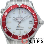 歐米茄海馬系列300公尺潛水錶同軸36毫米海馬系列300公尺潛水錶溫哥華2010奧運限量版212.30.36.20.04.001不鏽鋼男士腕錶白色拋光，成色極佳[二手]