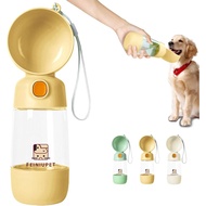 WaterBottlewithFoodContainer,2-in-1&allWaterBottlePortableforWalking,Hiking,Travel-Yellow YX9H