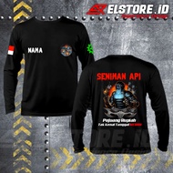Kaos Distro Pria SENIMAN API/LAS BENGKEL LAS COTTON COMBEDGratis tambah nama ganti logo/tulisan baju