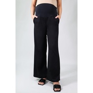 9months Maternity Black Wide Leg Jogger Pants | Seluar Mengandung | Pregnant Pants