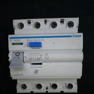 Hager 63A 4 pole ELCB CD463B