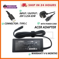 ACER TYPE C SWIFT 3 / SWIFT 5 / SWIFT 7 / CHROMEBOOK LAPTOP CHARGER ADAPTER