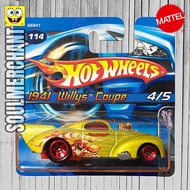 HIJAU Hot Wheels 1941 Willys Coupe Green Short Card Diecast Racing Car Hotrod