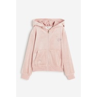 Jacket hoodie with velvet hood for big girls kid HM H&M_authentic