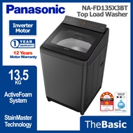 PANASONIC 13.5KG / 11.5KG TD Inverter Washer Top Load Washing Machine Mesin Basuh ( NA-FD135X3BT / N