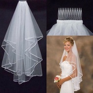 [ Ready Stock] Bridal Veil Bride Veil Pengantin Veil Nikah