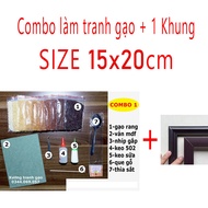 [15x20] Frame + Rice painting material set