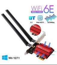 WiFi 6E 5400Mbps PCIe Wifi Adapter
AX210 Wireless Network Card AXE3000
BT5.32.4/5/6GHZ5374Mbps MU-MI
