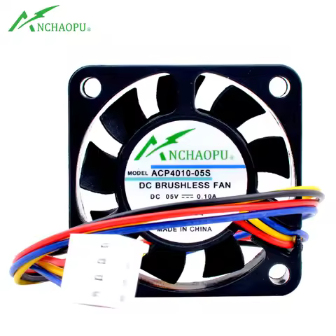ANCHAOPU 4cm 40mm fan 40x40x10mm DC5V 0.10A 4 lines 4pin PWM speed control cooling fan for Raspberry