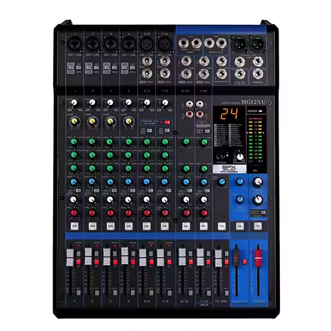 MG12XU professional high quality 12-channel audio mixer