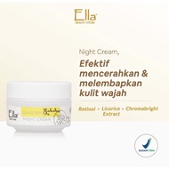 Ella Skincare Glass Skin Night Cream|Krim Malam Memutihkan