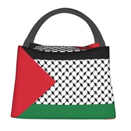 [Dianc] ธงชาติปาเลสไตน์กล่องข้าวกลางวันกันน้ำสำหรับผู้หญิง Palestinian Hatta Kufiya Keffiyeh ลายอาหา