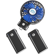 HandFan 10400mAh Portable Handheld Fan, 40Hrs Long-Lasted Hand Fan Rechargeable, Mini Personal Fans 