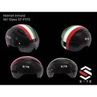 helm sepeda dari pacific Syte ST F 170 F170 F-170 in mold with glasses