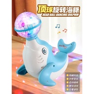 Infant One year old baby toys 1 to 3 months Educational Early Education Gift Electric Top Ball Dolph