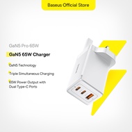 Baseus 65W GaN5 Pro  Fast Charger PD3.0 QC4.0 USB C Quick Charger 3 Type C 1 USB A Charger For iPhon