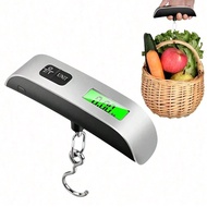 1 Piece, Portable Electronic Luggage Scale, Built-In Thermometer, Simple Plastic Design With Carryin