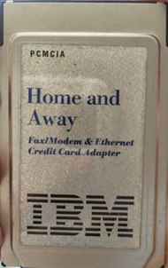 IBM Fax/Modem and Ethernet Credit Card Adapter