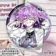 药水姐INTP MBTI紫人自制58mm吧唧徽章挂饰谷子装饰胸针扎痛包女9.8.5