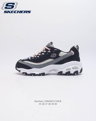 สเกชเชอร์ SKECHERS SKJ MH2 Panda Series Womens Platform Sneakers ผู้หญิง Clunky Dad Shoes รองเท้าวิ่ง รองเท้าเทรนนิ่ง รองเท้าสเก็ตบอร์ด รองเท้าผ้าใบสีดำ