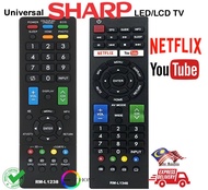 SHARP TV LCD LED Plasma Universal Replacement Remote Control（batteries not included）