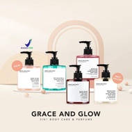 Grace and Glow Body Wash dan Shampoo &amp; Parfume English Pear, Black