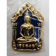 Phra Khun Paen Butterfly 坤平佛- Stunning Gold with Beautiful Longya - Kruba Krissana - 2558 - Thai Amulet Kumantong Salika
