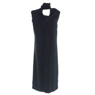 全新未使用 BURBERRY 8043955 Tisci 時期繫帶V領無袖連身裙，黑色，38碼，正品，女款