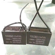 KAPASITOR KIPAS ANGIN CAPASITOR 2.5 UF 450 VOLT AC Bagus
