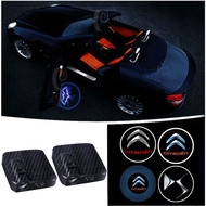 2PCS Car LED 3D Shadow Welcome Light Projector Decorative Atmosphere Lamp for Citroen C5 Aircross C4